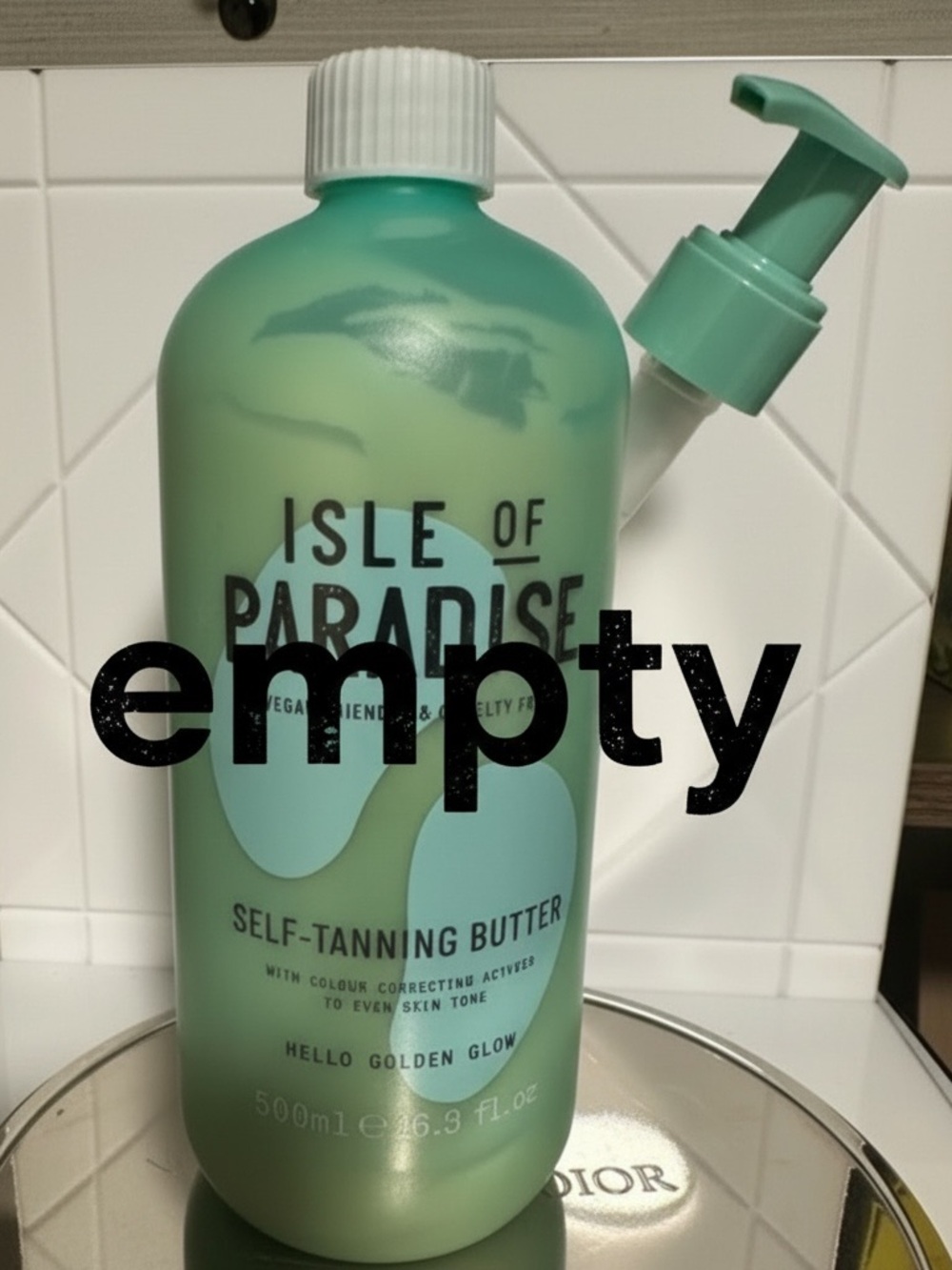 Isle of Paradise Self-Tanning Butter Jumbo 16.9oz / 500ml - NIB (EMPTY)